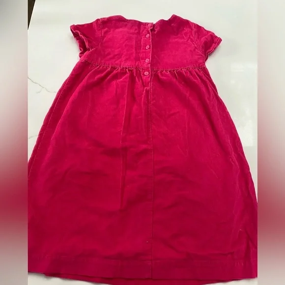 Mini Boden hot pink Corduroy dress 9-10 - Picture 2 of 3